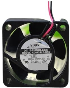 QHHOZHD Ventilador de bajo Ruido para ADDA AD0424LB-D50, 40 mm, 24 V CC, 0,06 A, con Doble rodamiento Bolas, x 15, 4 cm