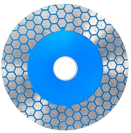 Diamond Saw Blade,125mm 22.23 mm Bore Hot-Pressed Honeycomb Cutting Grinding,High Strength Diamond Grinding,Cutting Wheel Blade Disc Cuts Granite Marble Porcelain Ceramic Tile,Ceramic Grinding Disc