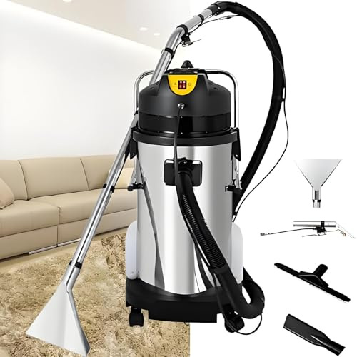 PioMue Professional Carpet Cleaning Machine,Carpet Cleaner Machine 3 in 1 Multifunction,Wet Dry Cleaning,Heavy Duty Dust Extractor and Mobile Cleaning Machine 20L/5.28gal