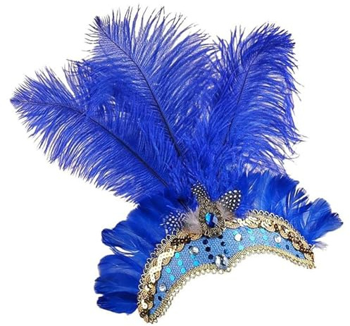 Générique Showgirl huvudbonad för dam | showgirl huvudfascinator | vintage retrodesign huvudbonad | för fester, festivaler, karneval, bröllop, sammankomster, maskerade och cocktails