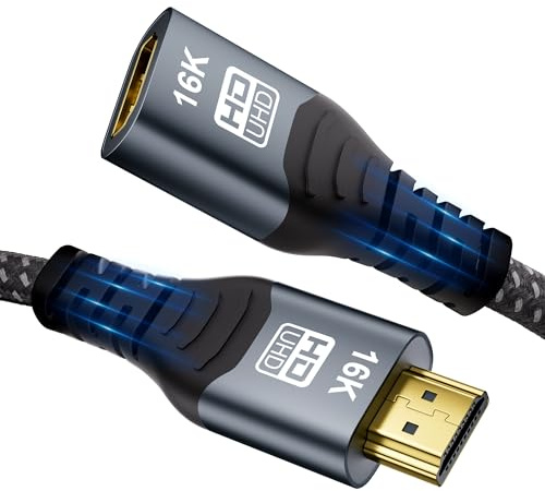 CAKOBLE Cavo Prolunga HDMI 2.2 Maschio-Femmina 96 Gbps Ultra High Speed (50cm)