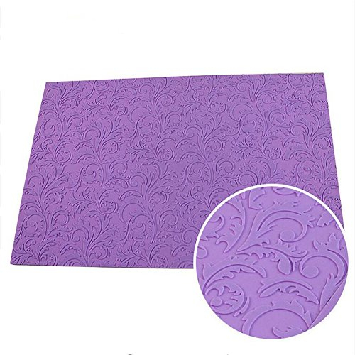 Große Blatt Muster Silikon Fondant Cake Lace Matte Floral Impressum strukturiert geprägt Form Sugarcraft Kuchen dekorieren Schimmel, Kuchen dekorieren Werkzeuge Zucker Spitzen-Pad Backen Werkzeug