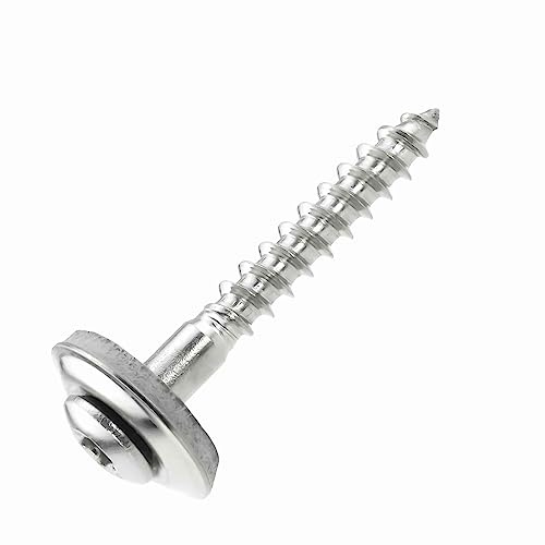 200 Stück SCREW REBEL Spenglerschrauben 4,5 x 80 mm - Edelstahl A2, Inox mit EPDM-Dichtscheibe Ø15mm TX 20