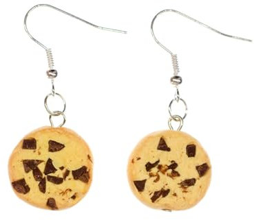 Miniblings Keks Chocolate CHIPS Ohrringe Miniblings Weihnachten Cookie Splitter Schokokeks