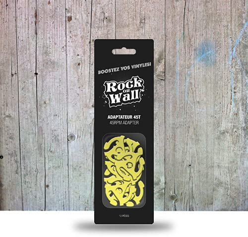 ROCK ON WALL Adattatore 45 Giri in Plastica(12 Pz)