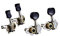 ORTEGA Ukulele Stimmmechaniken-Set, open gear, schwarze ABS Knöpfe, nickel (OTMUKOG-CR)