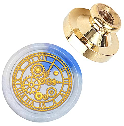 craspire Wax Seal Stamp Head Clock Abnehmbare Versiegelung Messing Stamp Head Für Kreative Geschenkumschläge Einladungskarten Dekoration
