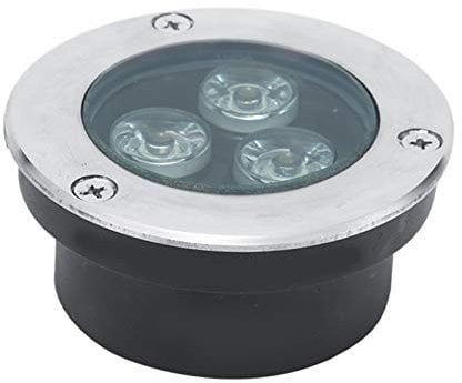 Ultradelgado Foco Empotrable En Suelo Terraza Jardín 3W Luz Led Suelo Exterior IP68 A Prueba de Agua Acero Inoxidable 304 Al Aire Libre, Césped, Piscina, Iluminación