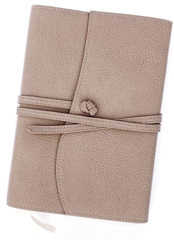 Bekah Rose - Diario e copertina in pelle, ricaricabile, con rilegatura in ecopelle, formato A5, con rilegatura piatta, diario personale per le donne (15 x 20 cm, carta a righe)