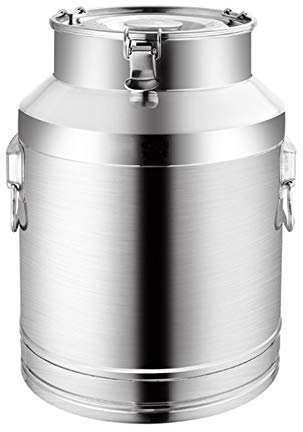 Adima Milchkanne Eimer 201 Edelstahl Milchtransportfässer Weinkübel Milchkännchen Tote Krug Luftdichter Teespeicherbehälter Mit Versiegeltem Deckel Schwerlast Flüssigkeitsspeicherung,20L