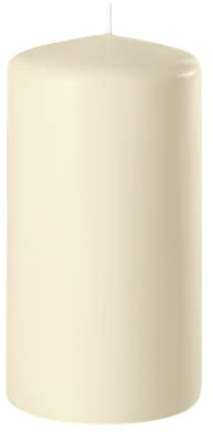 Stumpenkerze Kerze Safe Candle, H: 120 mm, Ø 60 mm, Brenndauer: ca. 45 Stunden (creme)