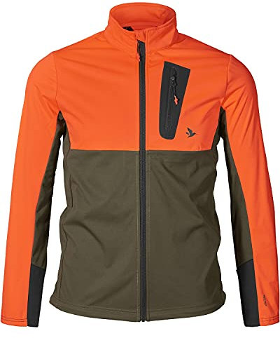 Seeland Mens Force Advanced Softshell Jacke Jagd-Bekleidung, Hi-vis orange, L