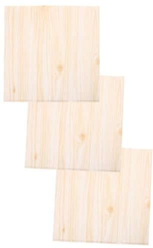 STOBOK Fliesenaufkleber 3Pcs 3D Fliesen Aufkleber Panels Sch?Len Holzmaserung Wand Aufkleber Renovierung Aufkleber Wand Dekoration - Adhesive DIY Wand Wandmalereien Home Art Decor 3D Tapete
