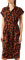 ONLY Damen Blusenkleid mit Bindegürtel | Lockeres Midi Kurzarm Tunika Dress | Knopfleiste ONLHANNOVER, Farben:Braun-2, Größe:40