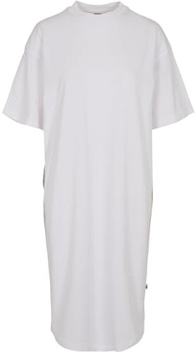 Urban Classics Women's Organic Long Oversized Tee Dress, White, 5XL