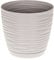 SPARKLE PLANTS Sahara Indoor Plant Pots, 7 Sizes, 8 Colours - Light Grey Large Plant Pot with drainage Holes and Matching Saucer - Modern Decorative Round Flower Pot (23 cm, Light Grey)
