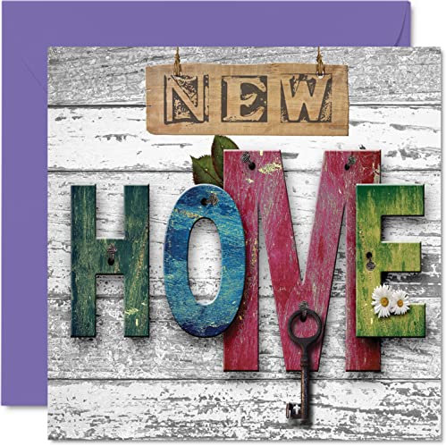Biglietto di auguri la nuova casa con scritta Happy New Home (lingua italiana non garantita) biglietto di auguri l'inaugurazione di una nuova casa biglietti di auguri la casa di