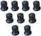 60 tapas largas de plástico para tuercas de rueda de 32 mm, color negro, para camión, remolque, autobús, camión, vehículo LKW