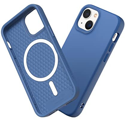 RHINOSHIELD SolidSuit Case Compatible with Magsafe for [iPhone 13 mini] | Shock Absorbent Slim Design Protective Cover with Premium Matte Finish 3.5M / 11ft Drop Protection - Cobalt Blue