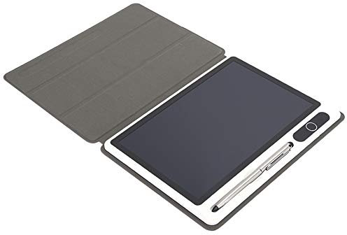 Electronic Notepad LCD, Drawing Pad Business Supplies Digital Notepad Electronic Tablet Notebook Usb Hand Painting Tool 9 Inch(Black (With Faux Leather Case)) (Red (with leather case))