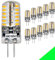 Chao Zan 10er Pack G4 4W LED Lampen, 250lm, 4W Ersetzt Halogenlampen LED Birnen Stiftsockellampe, Nicht Dimmbar, Warmweiß 2700K-3000K, 12V DC, G4 LED Leuchtmittel Birne Energiesparlampe Leuchtmittel