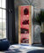 Komodee Vitrine Schrank Tivoli, Wotan/Weiß, Breite 55cm x Höhe 159cm x Tiefe 35cm, LED RGB, 3 Regalböden, für Wohnzimmer, Schlafzimmer, Eingang