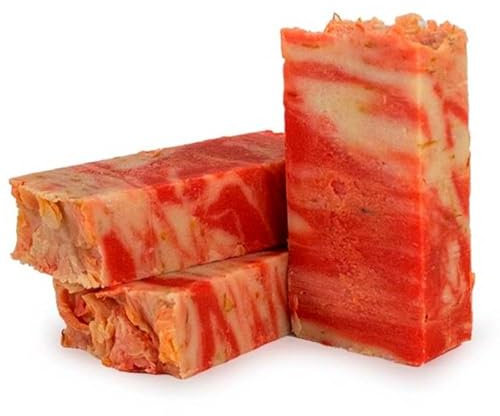 Jabón natural de Caléndula (90g) - Piel seca - sensible. Reduce inflamación, cicatriza, alivia quemaduras. Cara y cuerpo