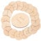 Milisten 18pcs Appointment Reminder Cards Toy Name Tag Organizing Circle Tags Storage Circle Tags Labels for Storage Bins Labels for Organizing DIY Circle Labels Wood Round The Sign Dating