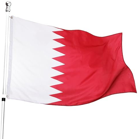 Bandiera del Qatar da 152 x 91 cm, confezione da 6, perfetta per eventi o occasioni del Qatar
