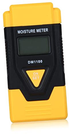 Kisangel Feuchtigkeitsmessgerät Hygrometer Digital Für Holz Brennholz Papier Karton Gehärtete Materialien Mini Hintergrundbeleuchtung Display Temperaturmessung