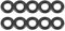 TA-VIGOR 50 Stück Nitrilkautschuk-O-Ringe - 10mm Außendurchmesser × 6mm Innendurchmesser × 2mm Dicke - Dichtungsring-Set Für Schlauch, Armatur, Automobil & Sanitär - Metrisches Dichtungssystem