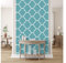Glücksvilla - Designer-Tapete, selbstklebend (120 x 250 cm BxH) - div. Maße - Vliestapete XXL moderne Wand-Deko - Muster 21 Marokko - Farbe 19 Wave - abstrakt geometrisch orientalisch