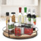 SLTAXAR Madera φ30cm 360° Plato Giratorio Organizador de Cocina Plato Giratorio Estante de Especias Plato Giratorio Soporte de Especias Plato Giratorio Organizador de Refrigerador