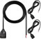 KUOQIY 3 Piezas Cables USB 2.0 de 22AWG Hembra de 2 Pines, Cable USB-A Cable Desnudo Corriente de 1m 5V 22 AWG 2 Núcleos Pigtail, para Equipo USB Instalado o DIY Reemplazar Reparación