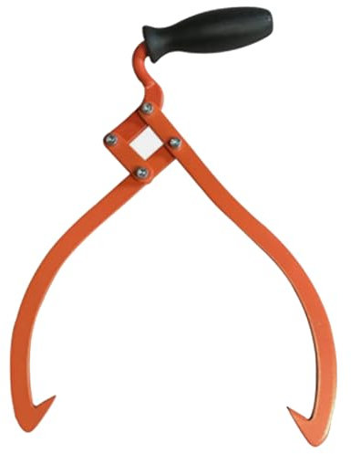 Pinzas para troncos Ergonómicas Antideslizantes Carga fuerte Pinzas de registro de repuesto portátiles Elevador de troncos Herramientas de registro para leñador Chimenea Pinzas de registro Portado