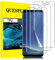 QUESPLE [3 Pièces] Protection écran pour Samsung Galaxy S8, Haute Qualité 3D Incurvé Couverture Complète TPU Film Protection écran, Sans Bulles, Compatible avec Lecteur d’Empreinte