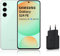 SAMSUNG GALAXY S24 FE, Smartphone Android 5G avec Galaxy AI, 256 Go, Chargeur secteur rapide 25W inclus, Smartphone déverrouillé, Vert d'eau, Version FR