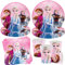 Sunshine smile 50 piezas Frozen Geburtstagsdeko,Frozen Partygeschirr Geburtstag,Frozen Partygeschirr Set,Kindergeburtstag Party Tableware Supplies,für Mädchen Geburtstagsdeko, Kindergeburtstag Deko