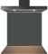 C2G Coloured Toughened Glass Splashback for Kitchen, Tempered Heat-Resistant Glass Splashbacks with Polished Edges for Cooker and Hob Backsplash (Black Green, 60 x 65cm)