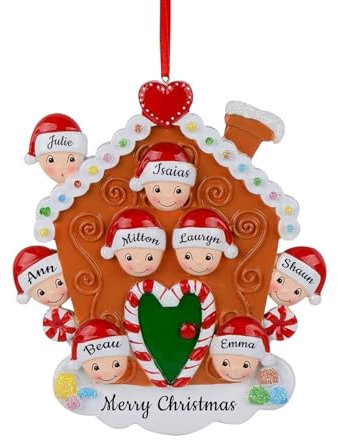 2024 Christbaumschmuck,Individueller Namen Segen Weihnachtsschmuck,Schöne Ornamente aus Harz,Personalisierter Baumschmuck für Weihnachten, Familie/Freunde