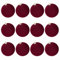 Advokingtap 12 palline in velluto per decorare alberi e interni (vino rosso)