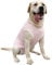 Kukaster Pet Hundebody Nach Op Kastration Hündin Rüde Wundschutzanzüge für Hund, Reißverschluss-Design für Haarausfall, Allergien, Rasur Rosa Weiß 4XL