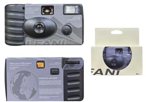 Fiorky Fotocamera usa e getta con flash, 27 foto, Fotocamera a pellicola usa e getta da 35 mm Flash incorporato Fotocamera monouso 27 foto Fotocamera retrò for viaggi all'aperto