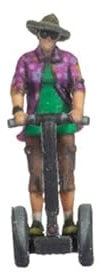 NOCH Segwayfahrer, Moderne Miniaturfigur, ideal für Stadtszenen in H0 Maßstab 1:87, von Hand bemalt
