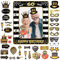 36 Stück Foto Requisiten Geburtstag,60.Geburtstag Deko Fotorequisiten,Fotobox Accessoires mit Aufblasbarer Rahmen,Fotorequisiten-set Geburtstag 60,Foto Requisiten für 60 Geburtstag Deko