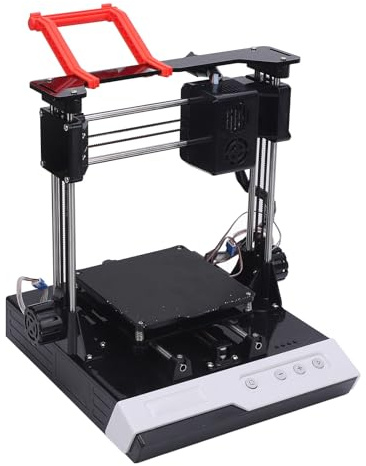 Anfänger 3D -Drucker mit PLA -Filament - 100x100x100mm Metallrahmen & 40 Mm/s Geschwindigkeit, Plug & Play -Design mit 4 GB Card/Cura/Simplify3D -kompatibel (EU-Stecker)