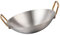 GALPADA Olla de doble oído seco cocinando sartén dividida ollas de hierro para cocinar sartén doméstica accesorios de utensilios de cocina kit de olla caliente Acero inoxidable Plata