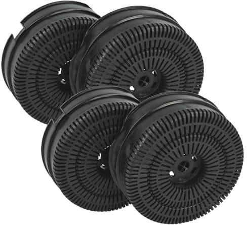 vhbw 4x Aktivkohlefilter kompatibel mit Respekta DH 4138 IX | DH 4138, DH 4138 X, DH 4138 IXL Dunstabzugshaube