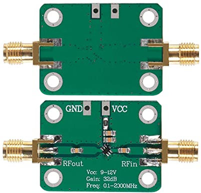 HiLetgo 0.1-2000MHz RF Wide Band Amplifier 30dB High Gain Low Noise LNA Amplifier AMP Module DC 6-12V