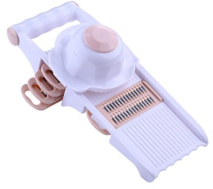 6 in 1 Fruit Vegetable Cutter Slicer Dicer with Stainless Steel Blades